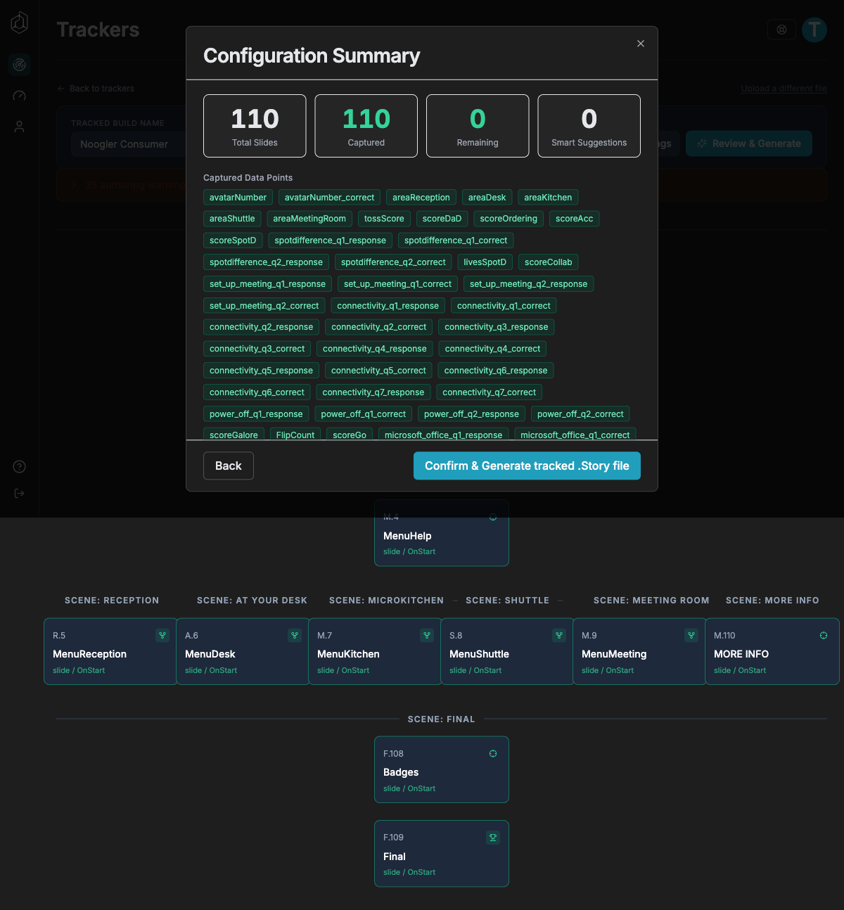 The Review & Generate summary