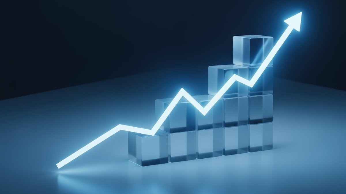 Four-tier pyramid showing progression from basic metrics to business impact