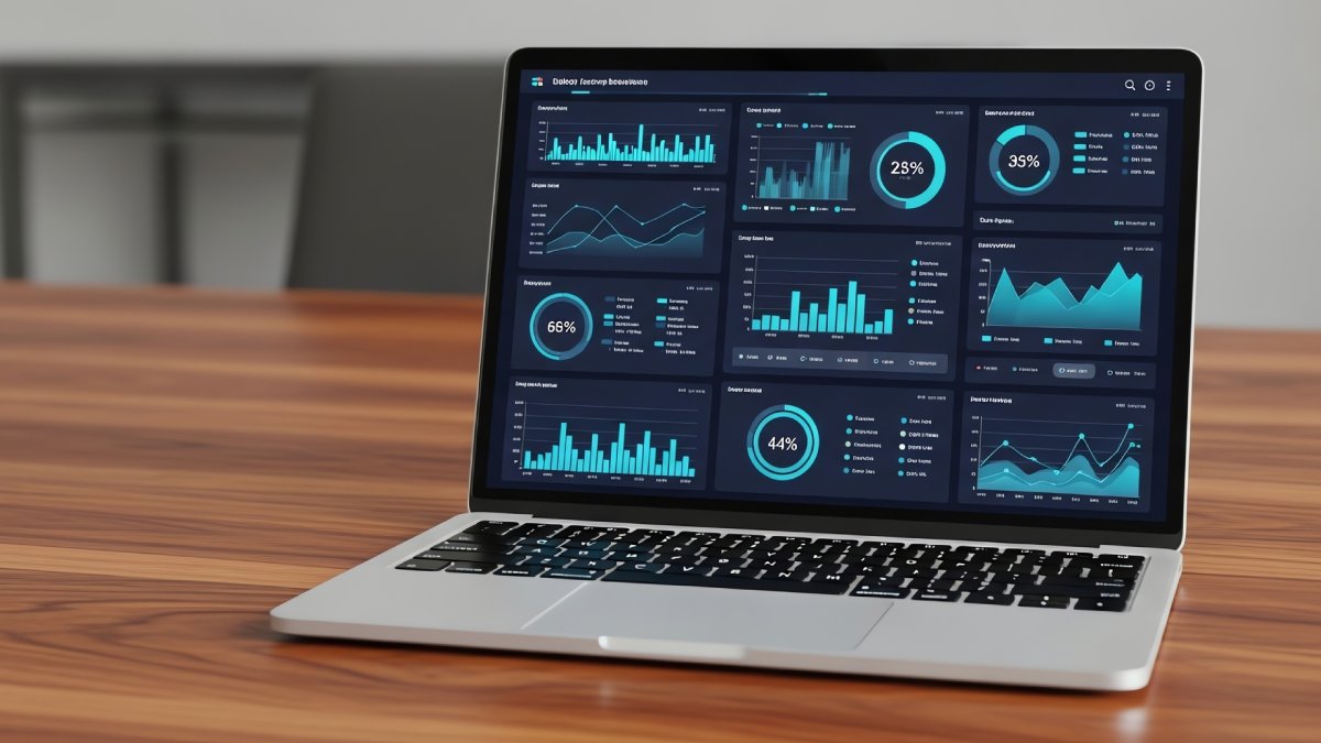 Clean analytics dashboard delivering enterprise-grade insights at affordable price